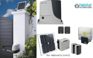 MOTORISATION COULISSANT ENERGIE SOLAIRE Habitat Automatisme 