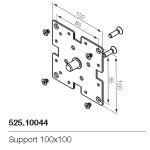 Support moteur tubulaire Nice 525.10044