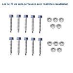 Vis auto-perceuse 6.3x22mm Lot de 10