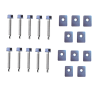 Vis auto-perceuse 6.3x22mm Lot de 24