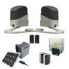 Motorisation énergie solaire portail battant Nice PopKit 7124