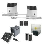 Motorisation solaire pour portail battant Nice HykeKit Solemyo