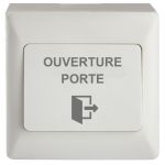 IZYX Bouton poussoir ABS Ap 86X86X38/44mm contact inverseur CO/NO/NF