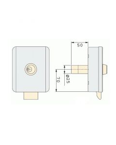 Plaque De Montage Pour Serrure électrique Viro 9083 - Montage Horizontal, Soudage/vis - Marque ATTAS, Italie