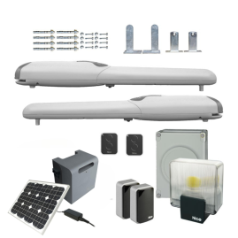 NICE WingoKit 4024 Solemyo Motorisation portail battant Energie solaire 