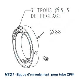 Bague pour Tube d'enroulement ZF64