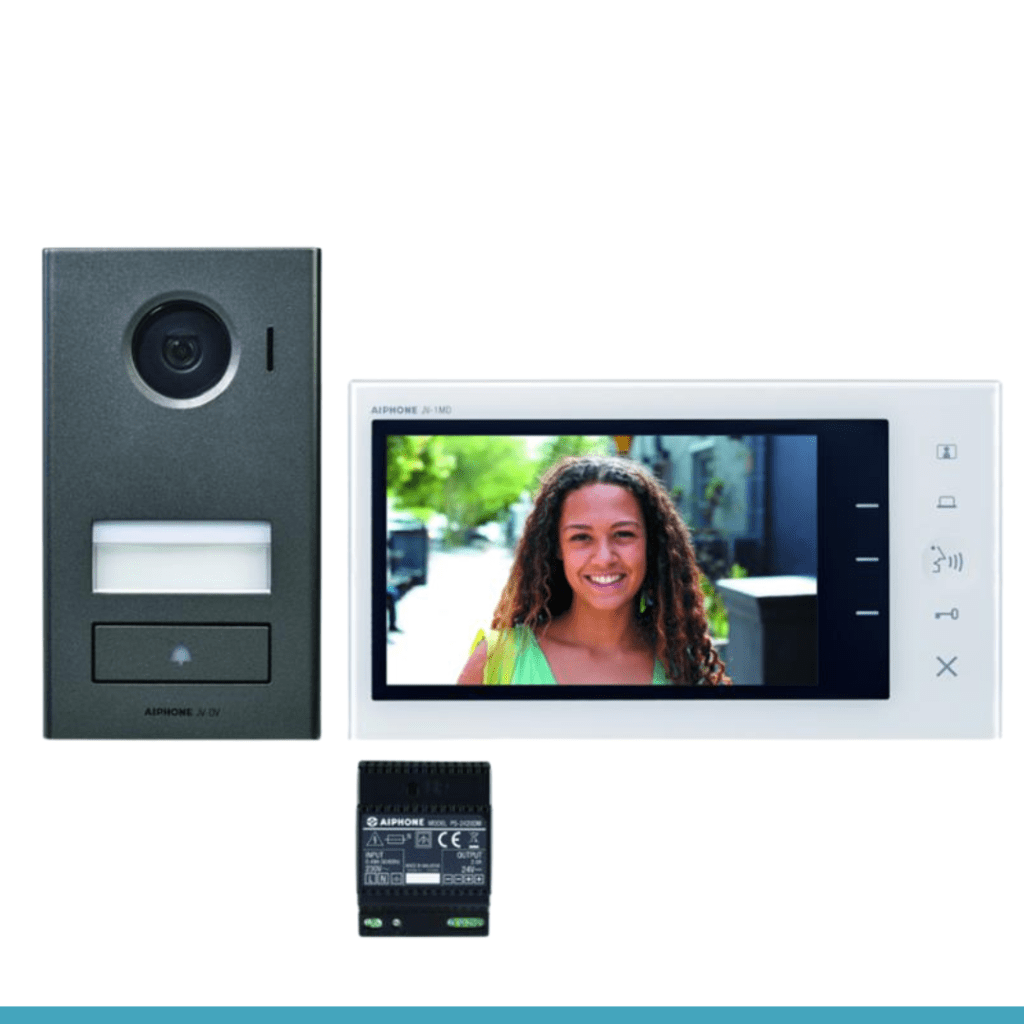 Kit vidéo platine saillie moniteur écran 7" - 2 fils intégral JVS1V